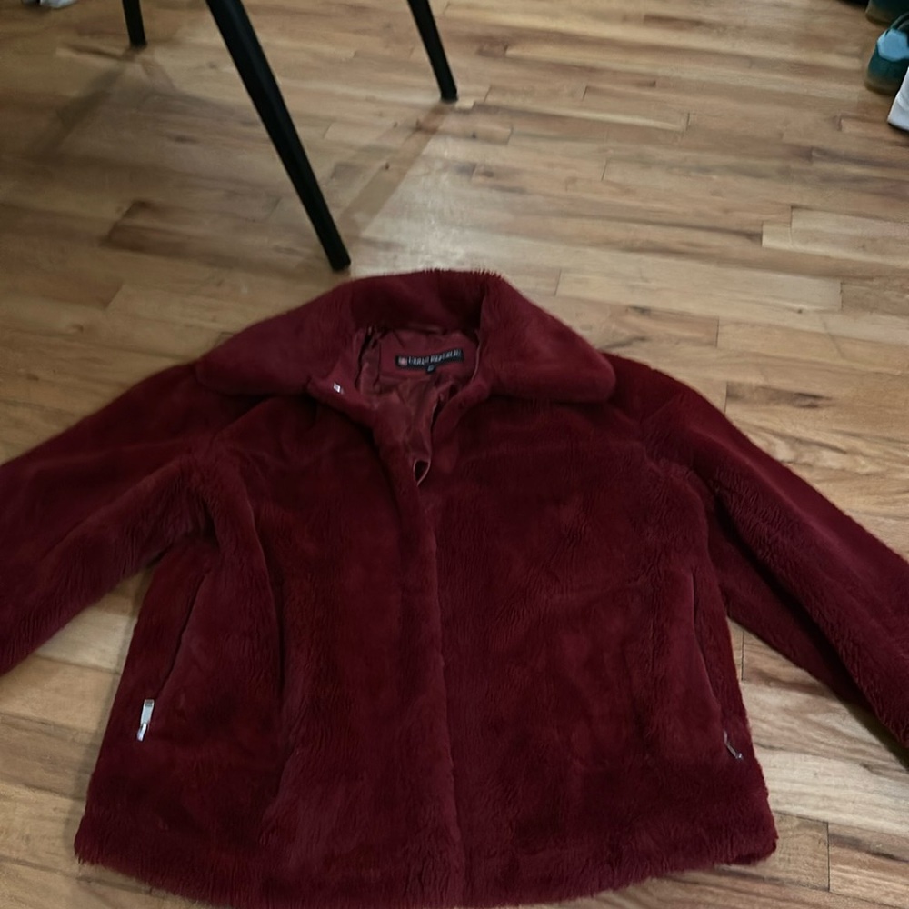 Festive faux fur jacket